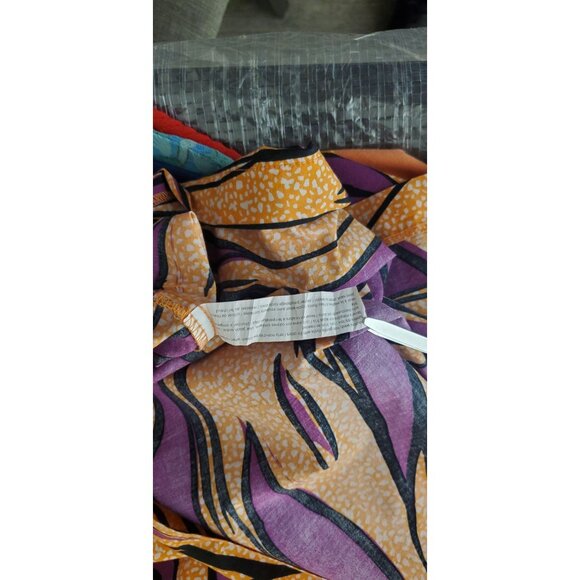 ELOQUII DRESS PURPLE/ORANGE LONG SLEEVE COTTON SIZE 22(3X) - Picture 9 of 9